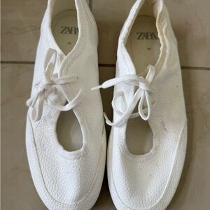 Zara Women's White Casual Shoes